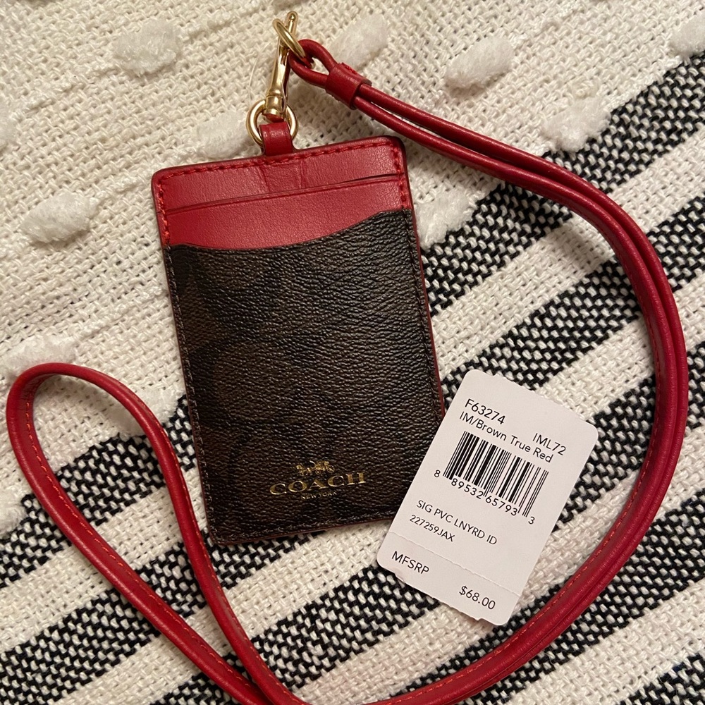Coach Id lanyard